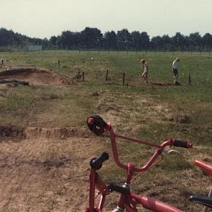 Track construction in Bremen-Grohn, 1979