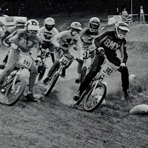 Rennen in Mol, Belgien, 1981. Uli mit der Nummer 187