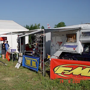 The mobile Rabbit BMX sales station was often the central point of contact at the events