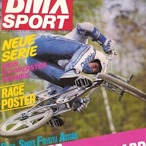 BMX Sport magazine from 1986 with Hall of Famer Rainer Strecker on the cover