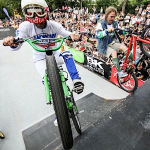 Old school show in the Jugenpark with Axel Reichertz