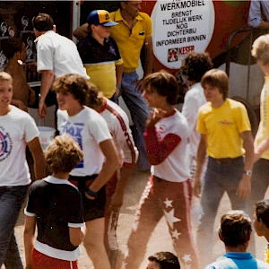Jan auf der EM 1982 zwischen Karsten Moeller und Fred Rennemüller