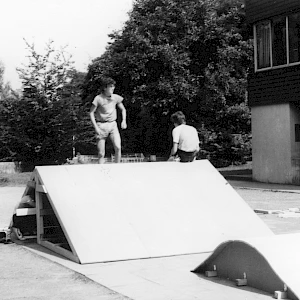 Die Arbeit an den ersten Rampen