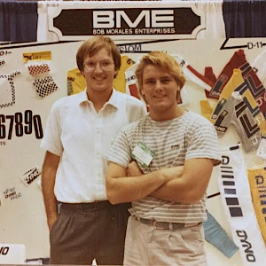 Jan Schauff mit Bob Morales, 1985