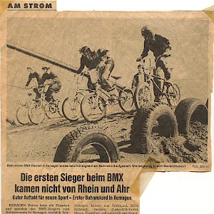 Zeitungsartikel zum ersten Rennen 1981