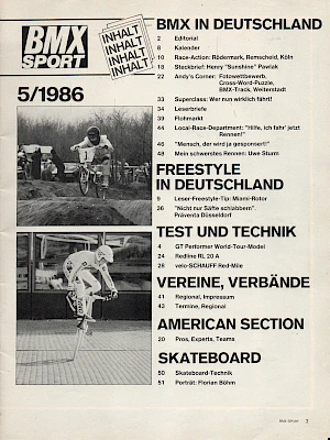 BMX Sport 5/1986 Seite 3