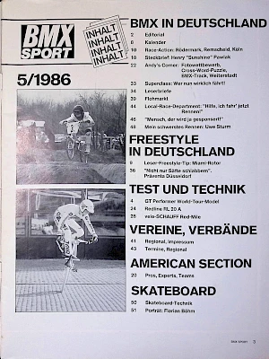 BMX Sport 5/1986 Seite 3