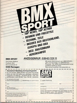 BMX Sport 5/1986 Seite 19