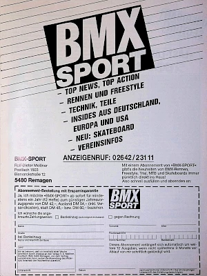 BMX Sport 5/1986 Seite 19