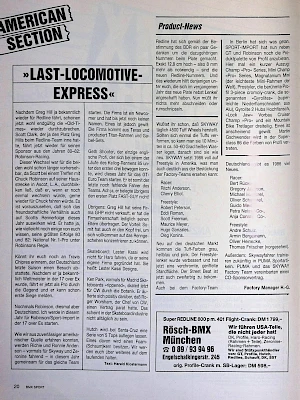 BMX Sport 5/1986 Seite 20