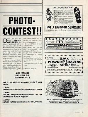 BMX Sport 5/1986 Seite 23
