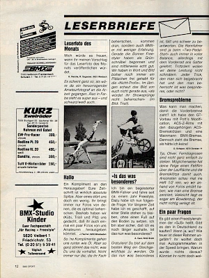 BMX Sport 3/1986 Seite 12