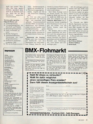 BMX Sport 3/1986 Seite 31