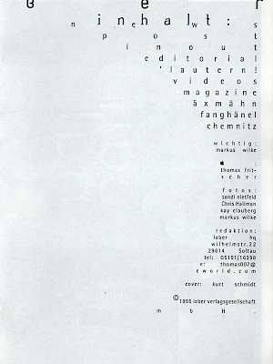 Laber 'Zine 14 / 1995 Seite 3