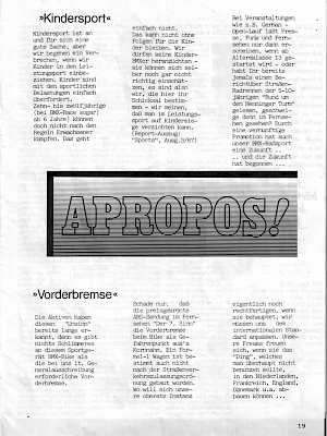 BMX Szene 5 / 1987 Seite 19