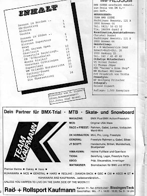 BMX Szene 8 / 1987 Seite 2