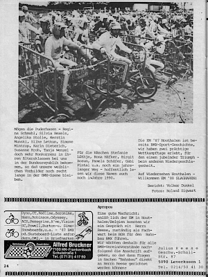 BMX Szene 8 / 1987 Seite 24