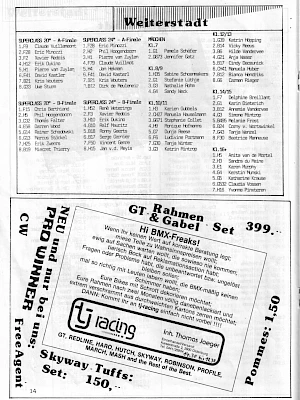BMX Szene 6 / 1987 Seite 14