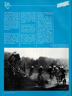 BMX Special 4/1984 Seite 20