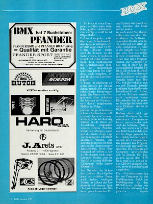 BMX Special 3/1984 Seite 40